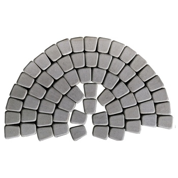 Тротуарная плитка BRAER (Браер) «Классико круговая», серый, 60 мм