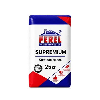 Клеевая смесь для плитки и камня (Перель) Perel Supremium, 25кг